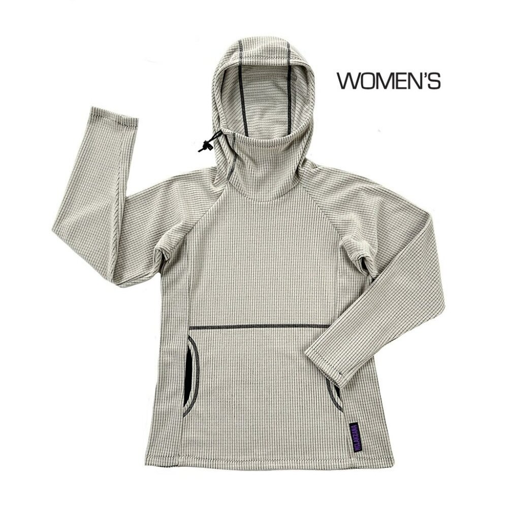 Micro Grid Hoodie V2 Womans M Fog Grey